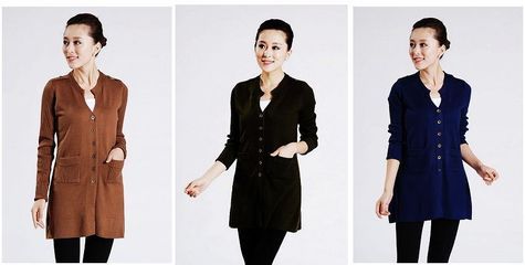 秋日溫情，時尚之選 韓版中長款針織開衫引領(lǐng)中老年女裝批發(fā)新風(fēng)尚